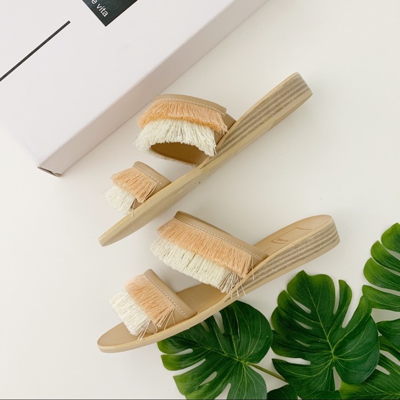 Dolce Vita Fringe Slide on Sandal with Wedge - Picture 4 of 6